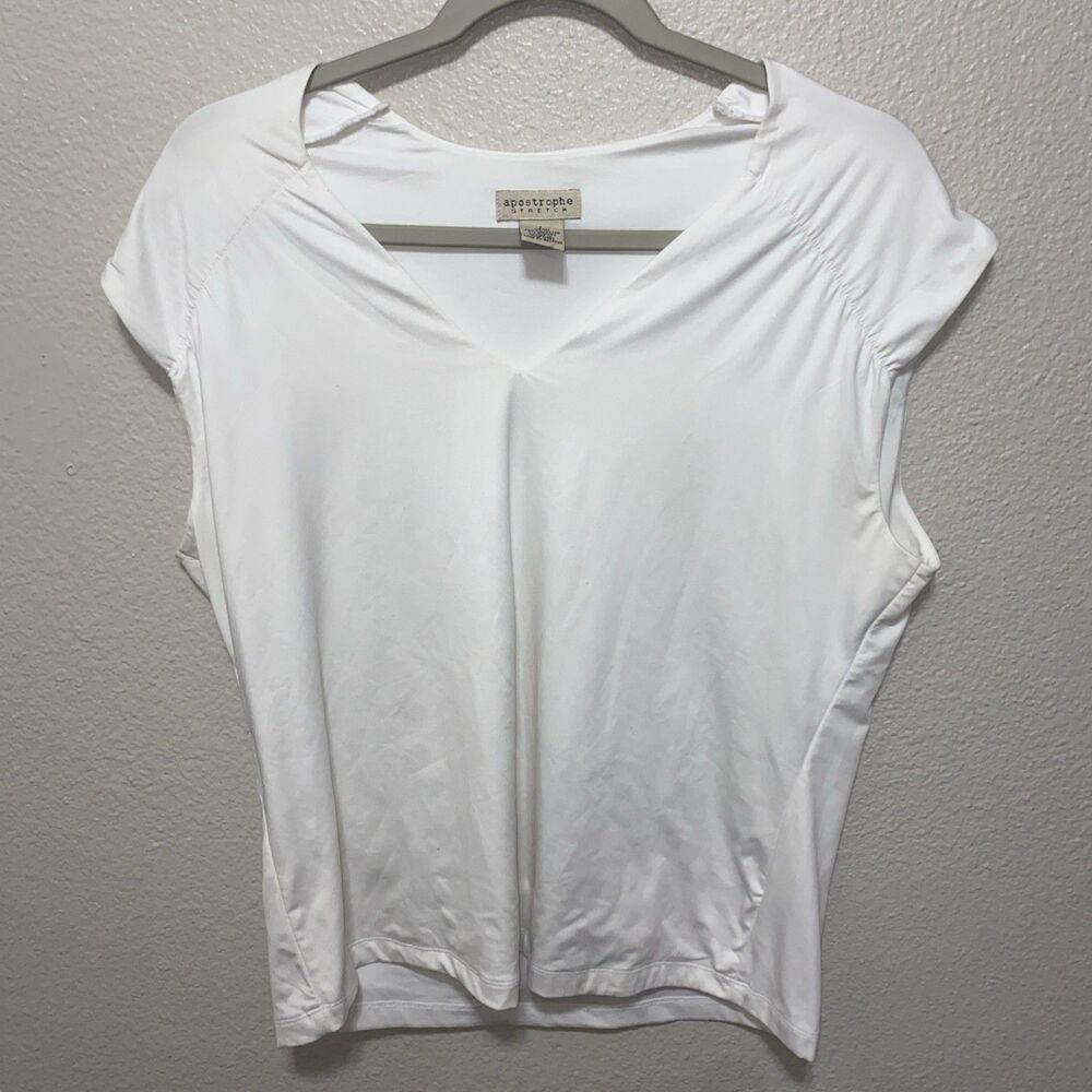 Apostrophe Women’s Shirt Sleeve Shirt Size L White